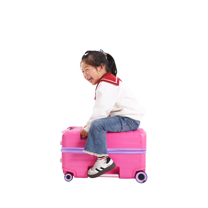 Trunkryder - Kids Ride-On Suitcase (Azalea Pink)