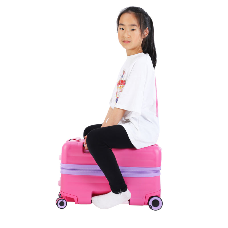 Trunkryder - Kids Ride-On Suitcase (Azalea Pink)
