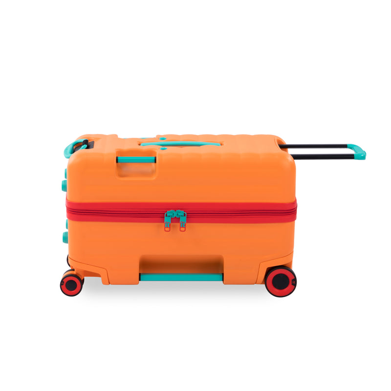 Trunkryder - Kids Ride-On Suitcase (Blazing Orange)