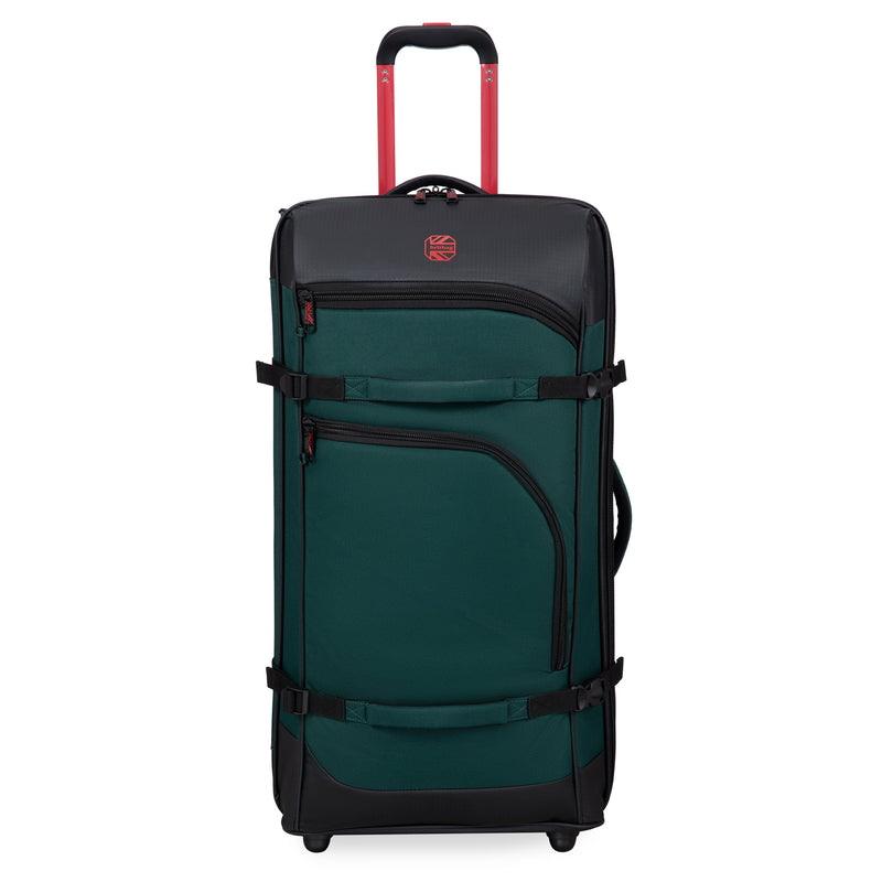 BRITBAG Persevering - 2-Wheel Large Duffle Bag (Rain Forest / Black)