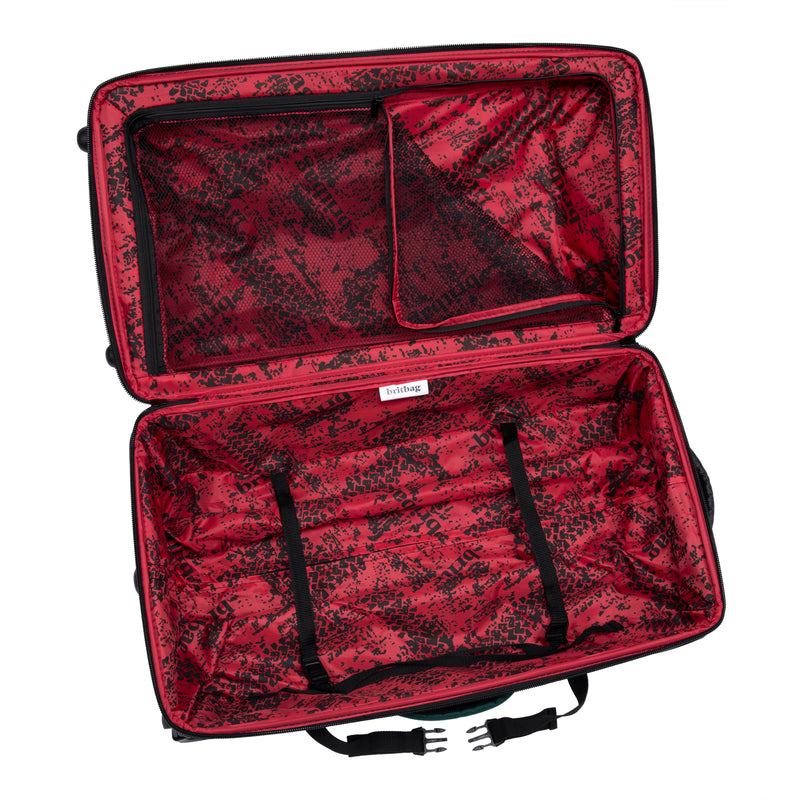 BRITBAG Persevering - 2-Wheel Large Duffle Bag (Rain Forest / Black)