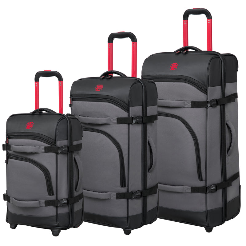 BRITBAG Persevering - 2-Wheel Large Duffle Bag (Charcoal)