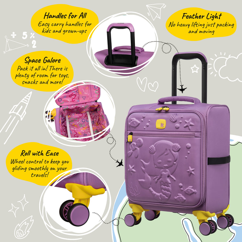 Mermaid Reef - Kids Underseat (Light Pansy)