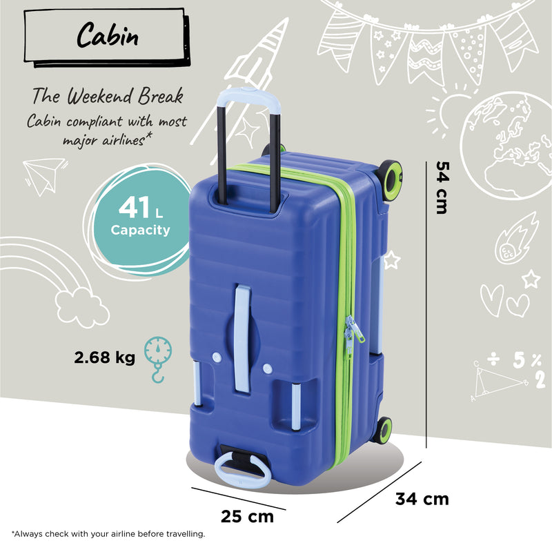 Trunkryder - Kids Ride-On Suitcase (True Blue)