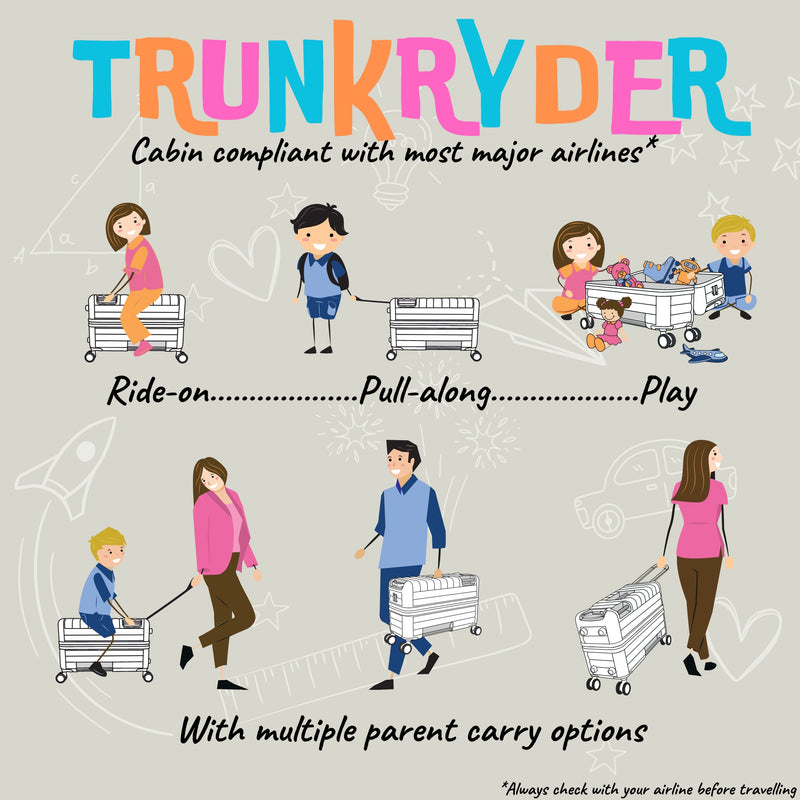 Trunkryder - Kids Ride-On Suitcase (Spaceship)