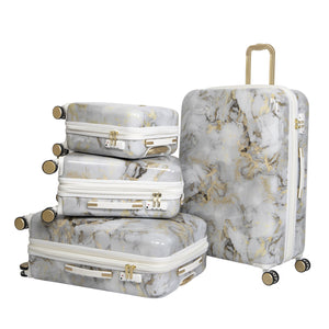 Sheen - 4pc Set (Gold Greyscale Marble)