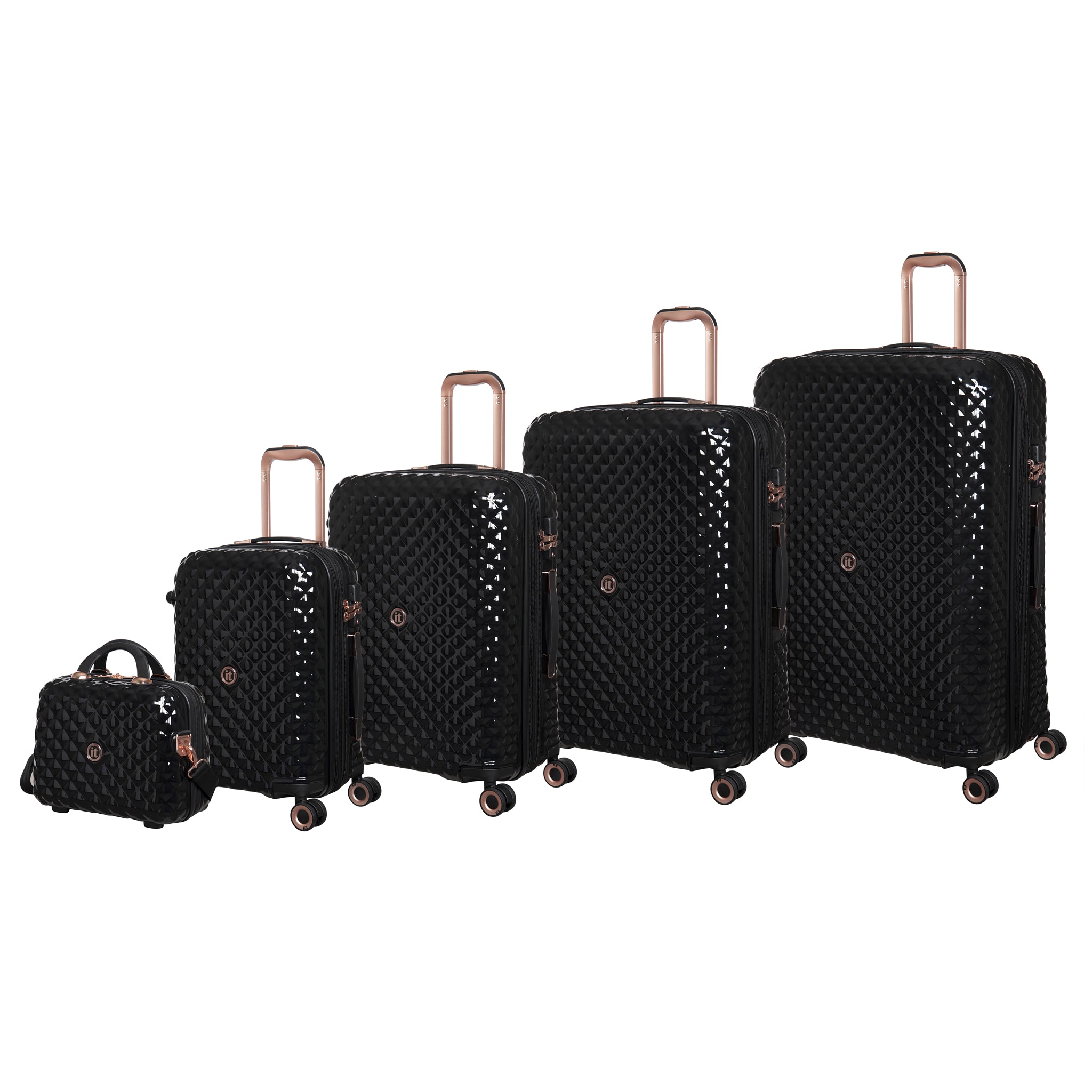 black louis vuitton luggage set