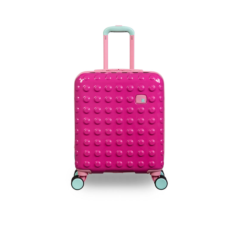 Ecoiffier Abrick Set of Blocks in Suitcase Pink on Wheels