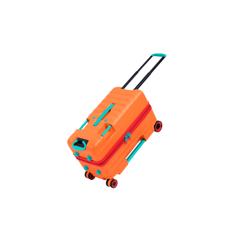 Trunkryder - Kids Ride-On Suitcase (Blazing Orange)