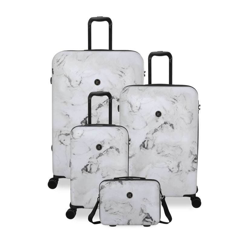 Marble hardside luggage on sale