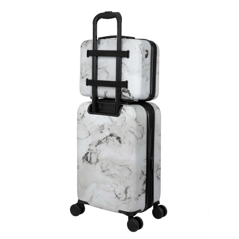 it Luggage Sheen 4pc Set Greyscale Marble