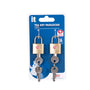 TSA Key Padlocks - Twin Pack (Brass)