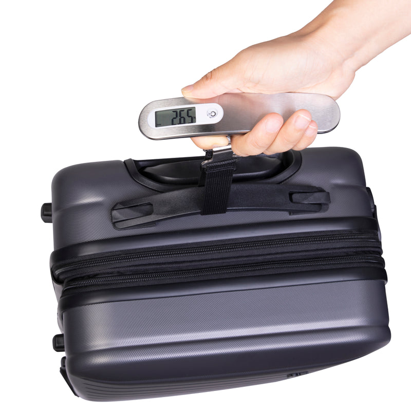 Digital Hanging Luggage Scale (Silver/Black)