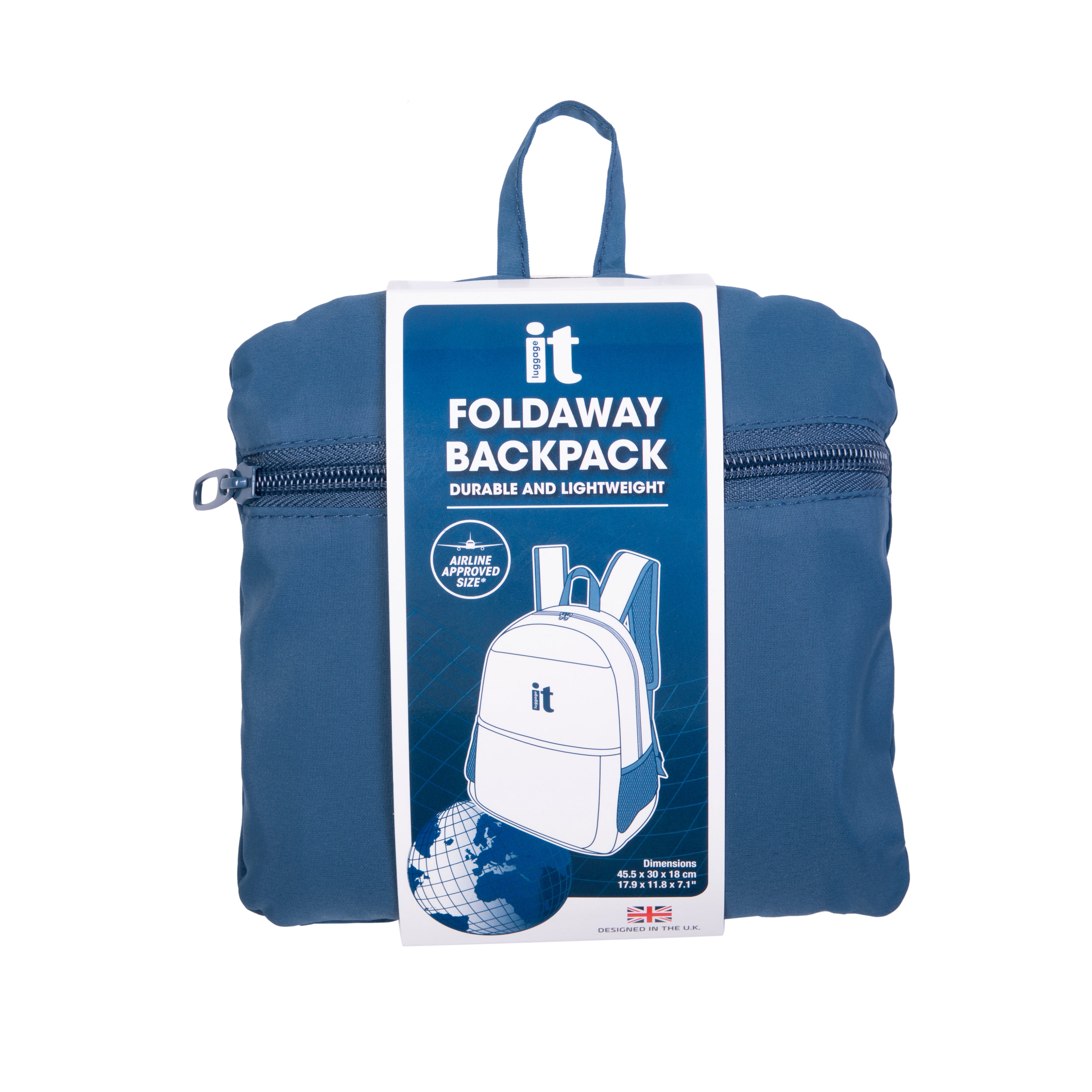 Lightweight Foldaway Backpack It Luggage Foldable Backpack (Steel