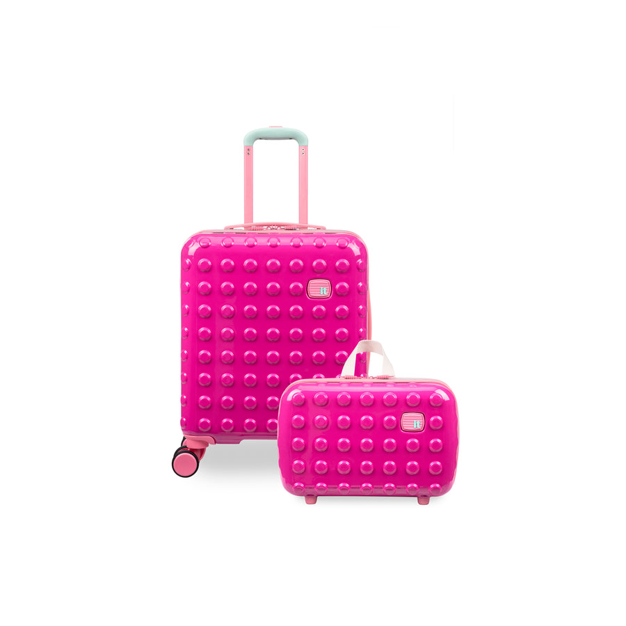 it Luggage | Bobble Bloc - Kids Handheld Travel Case in Raspberry Rose