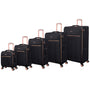 it luggage Bewitching Black Large 81cm Expandable Soft case 8 Wheel Trolley Bag Luggage Trolley with Shoe Pouch & Wet Pouch Check in Luggage it luggage Bewitching Black Large 81cm Expandable Soft case 8 Wheel Trolley Bag Luggage Trolley with Shoe Pouch & Wet Pouch Check in Luggage
