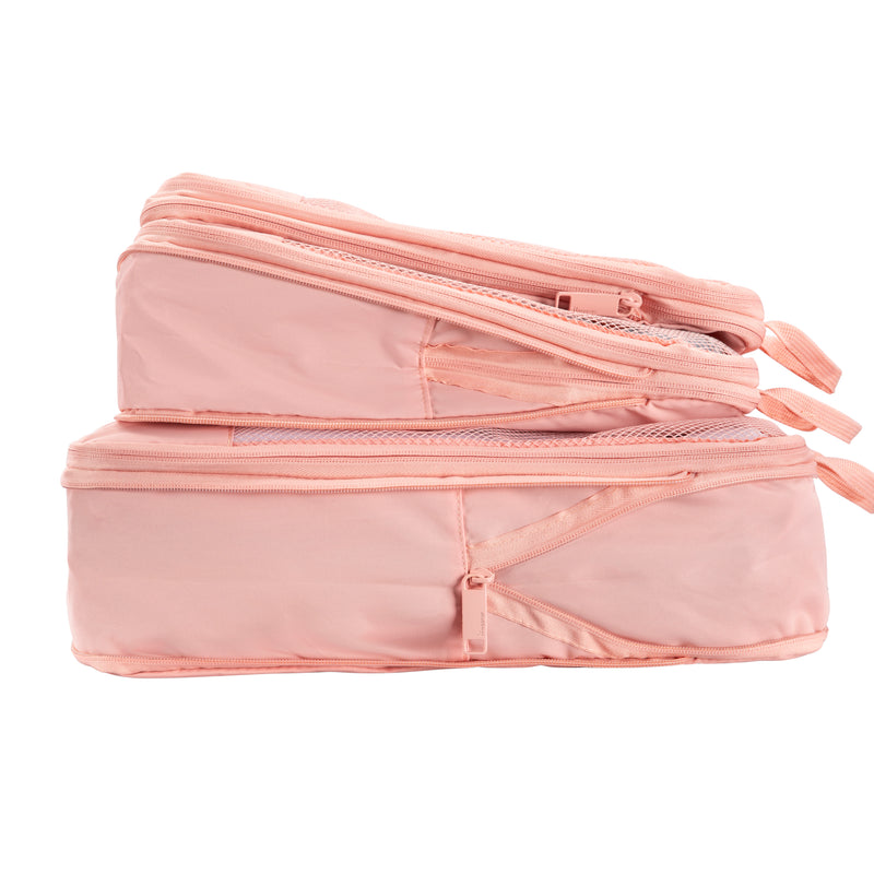 3pc Compression Travel Packing Cube Set (Misty Rose)