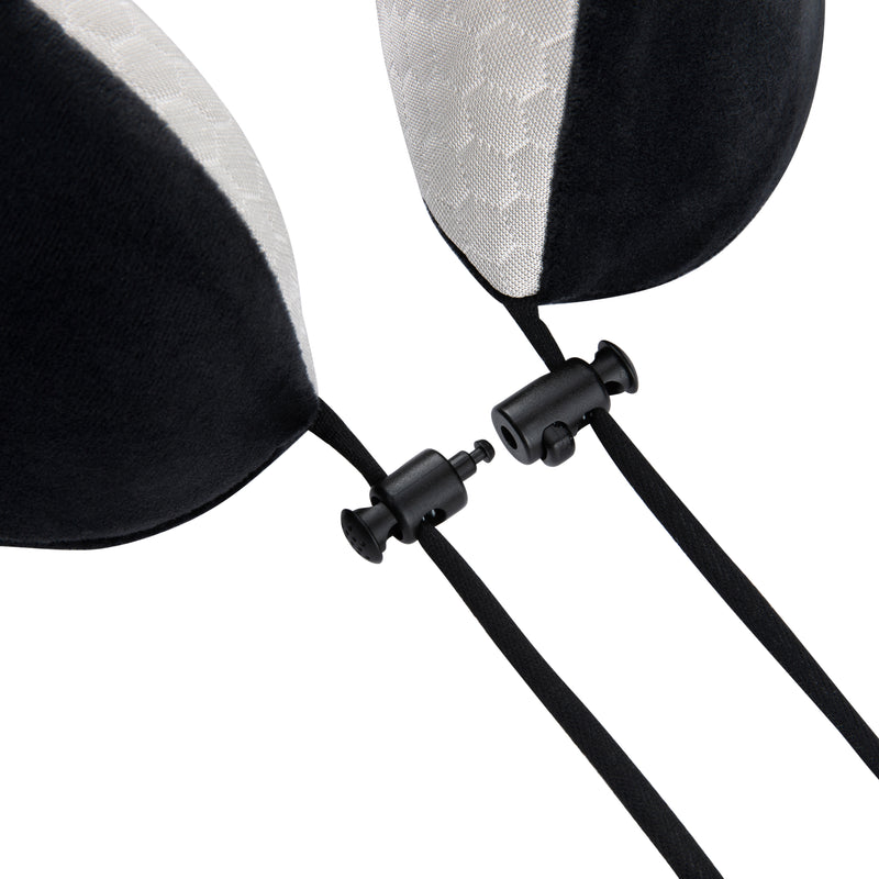 Memory Foam Travel Neck Pillow (Black)