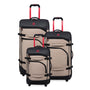 BRITBAG Persevering - 2-Wheel Duffle Bag 3pc Set (Cobblestone / Black)