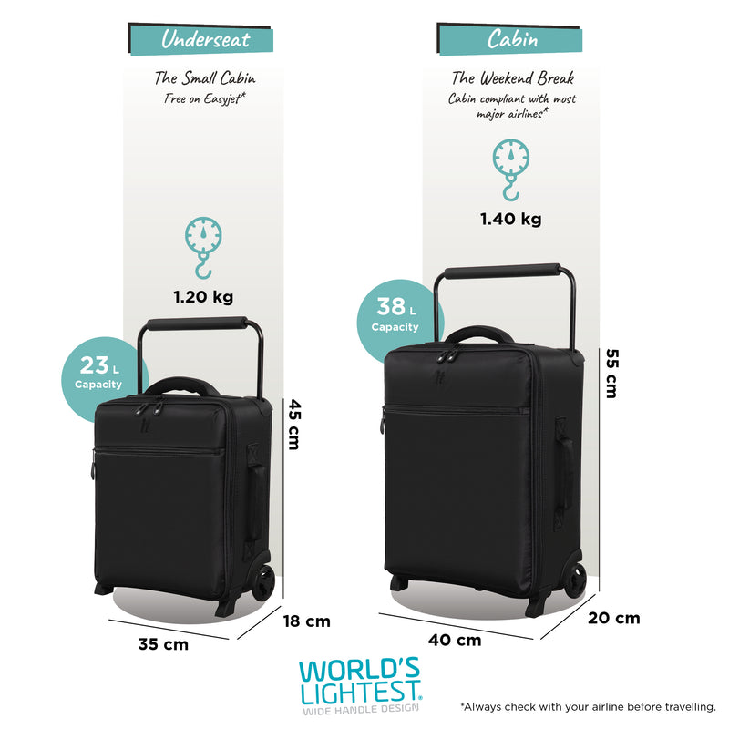 Atmospheric Wide Handle Design - 2pc Set (Black)