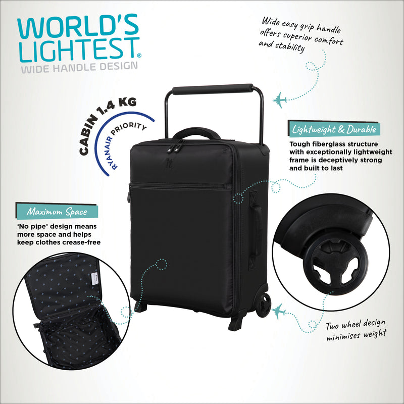 Atmospheric Wide Handle Design - 2pc Set (Black)