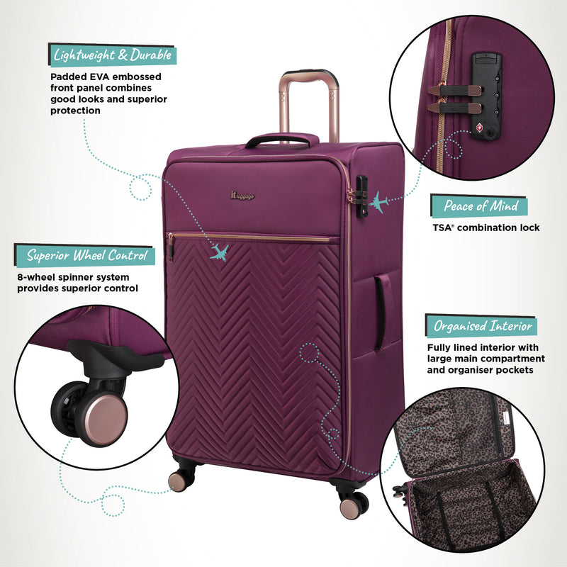 it Luggage | Bewitching - Large in Purple Potion