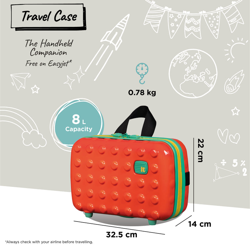Bobble Bloc - Kids Handheld Travel Case (Vibrant Orange)