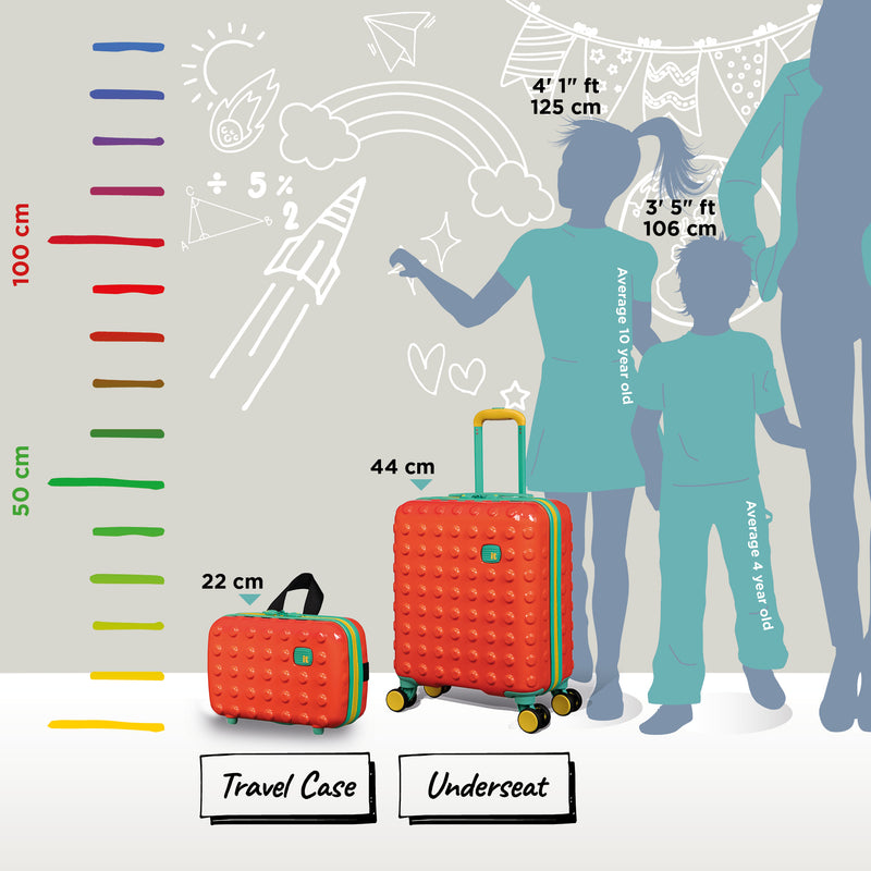 Bobble Bloc - Kids Handheld Travel Case (Vibrant Orange)