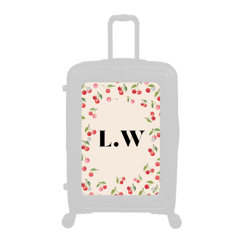 Modify - Personalised Panel (Cherries - Initials)