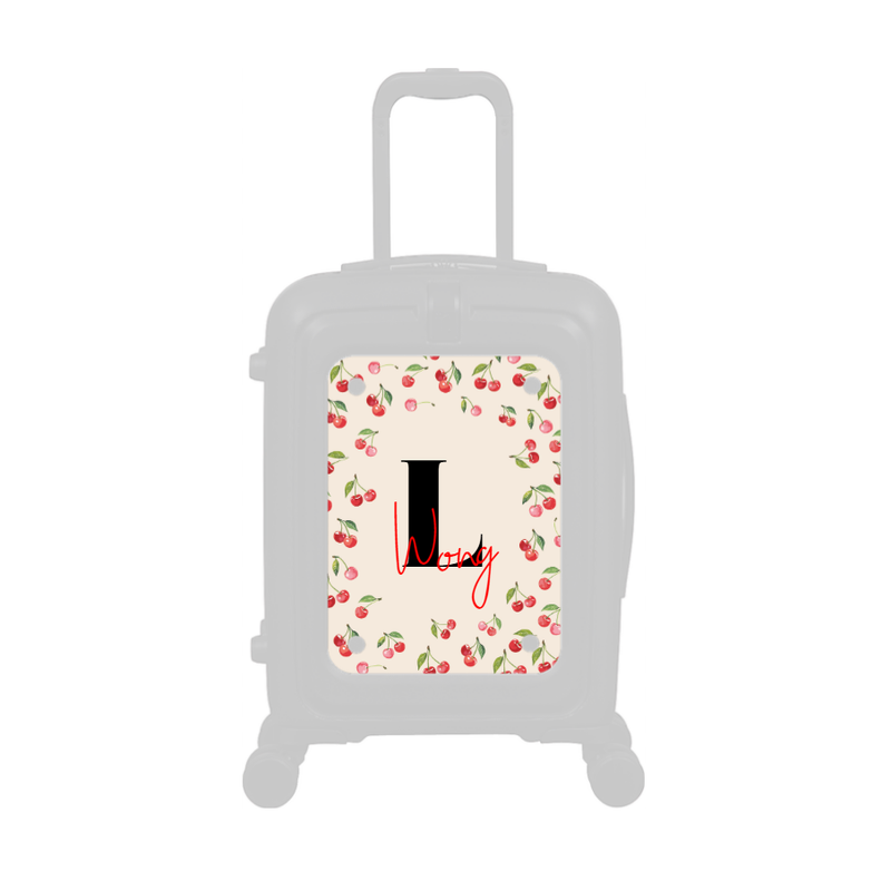 Modify - Personalised Panel (Cherries - Letter & Name)