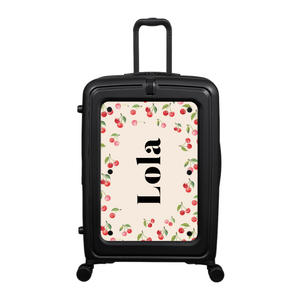 Modify - Suitcase with Personalised Panel (Cherries - Side Name)