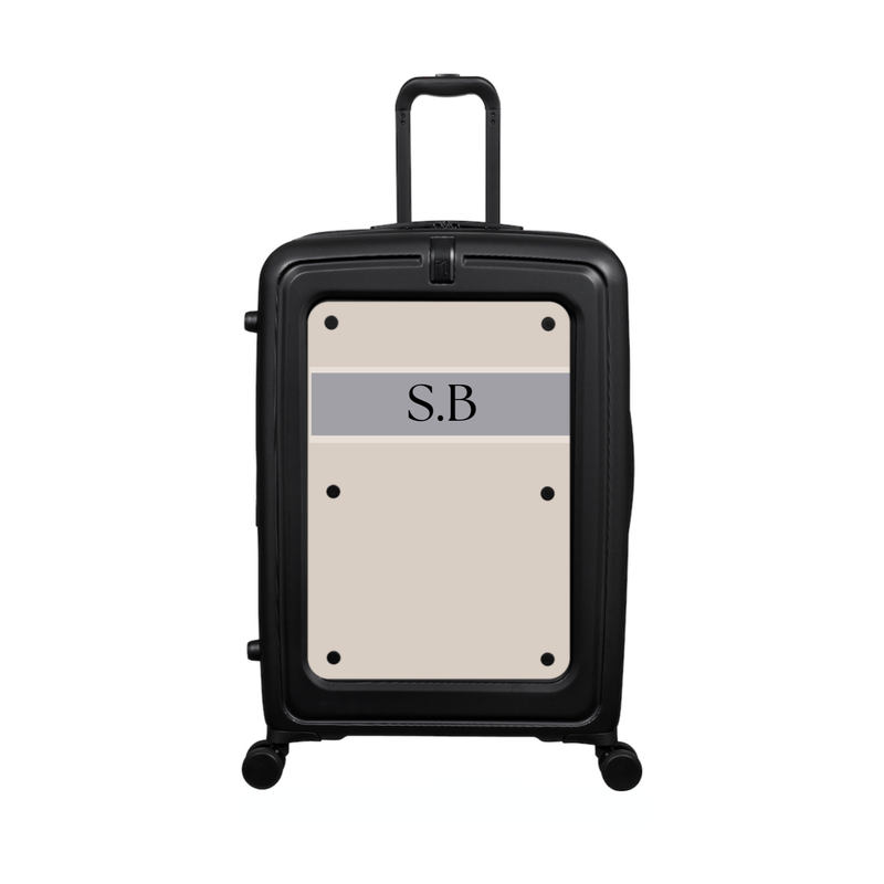 Modify - Suitcase with Personalised Panel (Colour Strip - Initials)