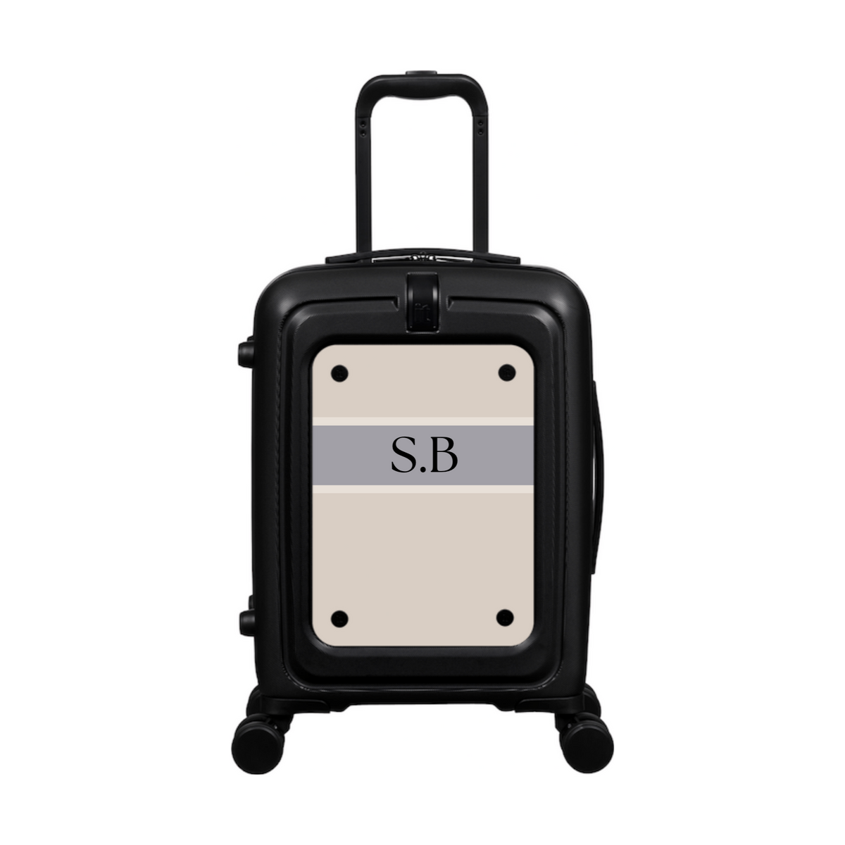 Modify - Suitcase with Personalised Panel (Colour Strip - Initials)