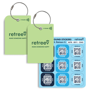Retreev SMART Luggage Tag - Combo Pack (Green)
