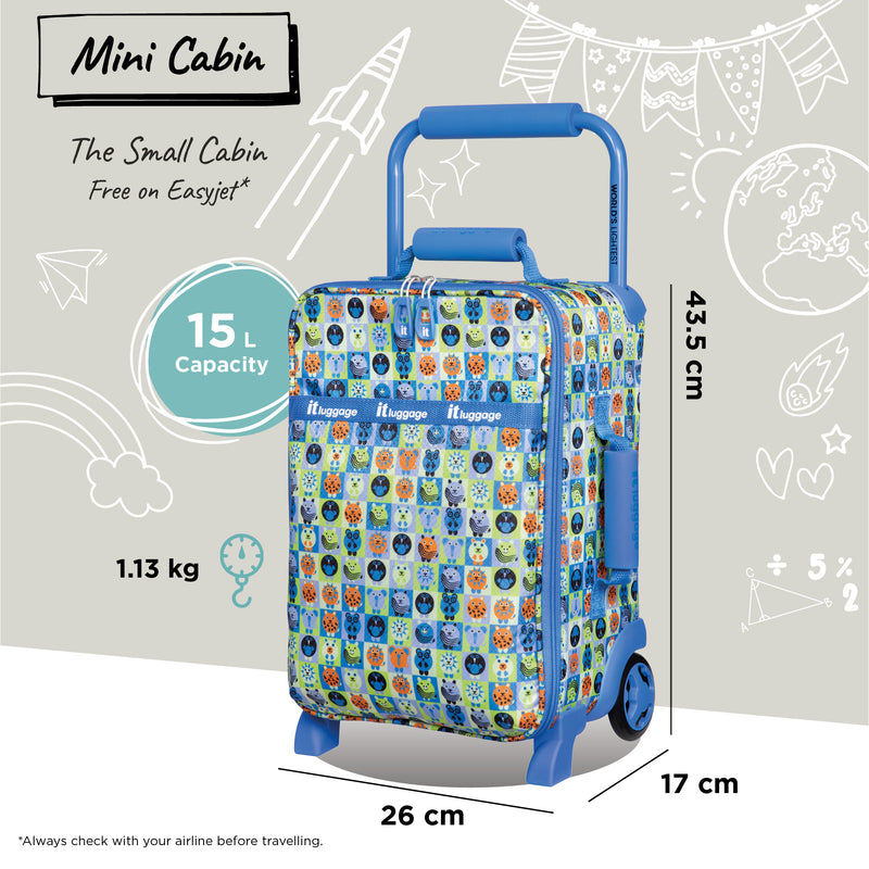 Curiosity - Kids Underseat (Blue Minimals Print)