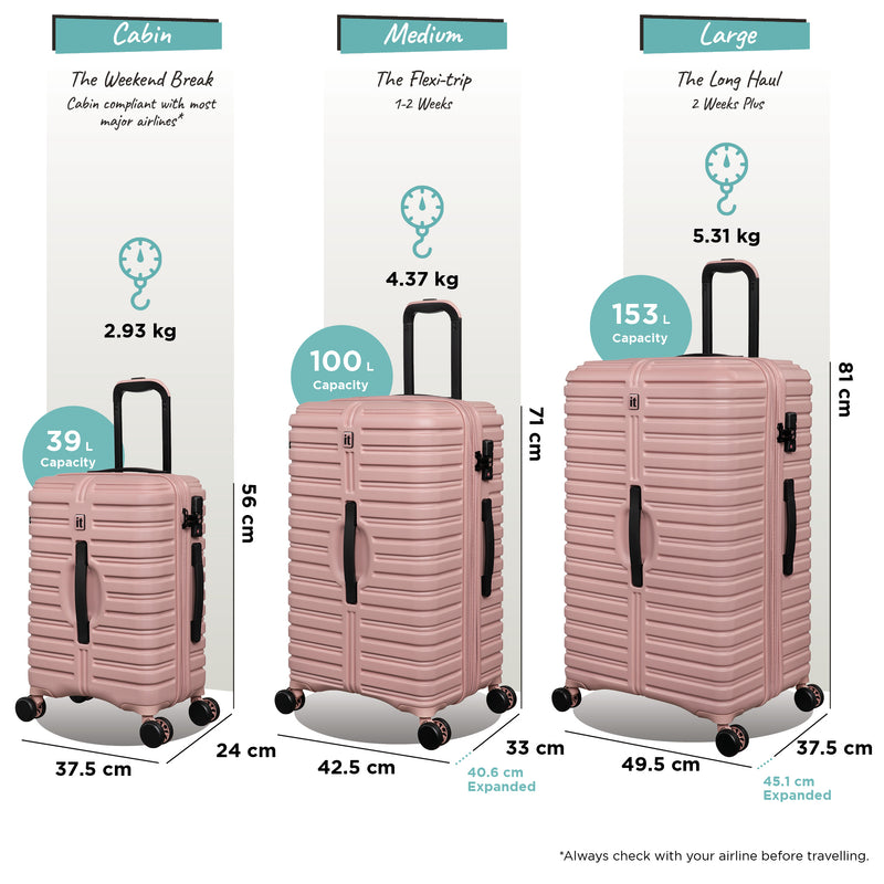 Jumbo Trunk - 3pc Set (Misty Rose)