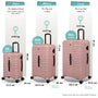 Jumbo Trunk - 3pc Set (Misty Rose)