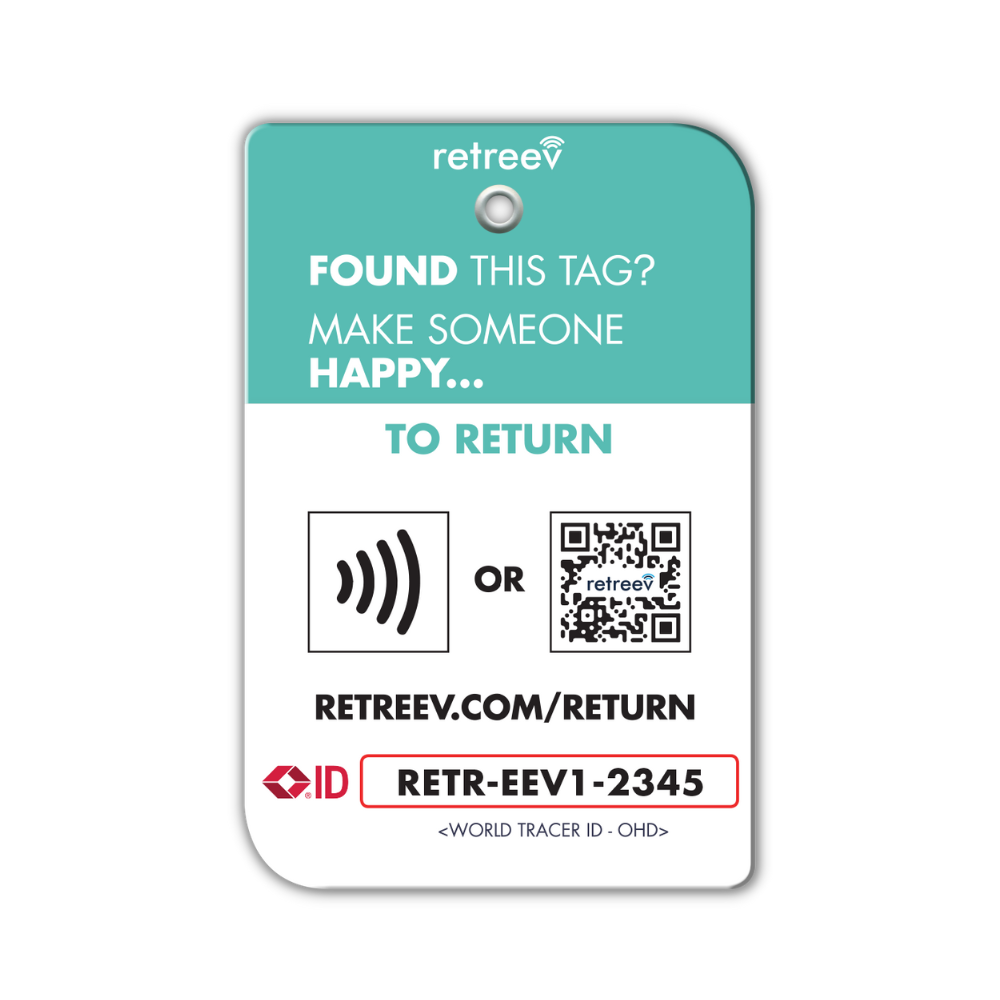 Retreev SMART Luggage Tag (Eat Sleep Fly Repeat)