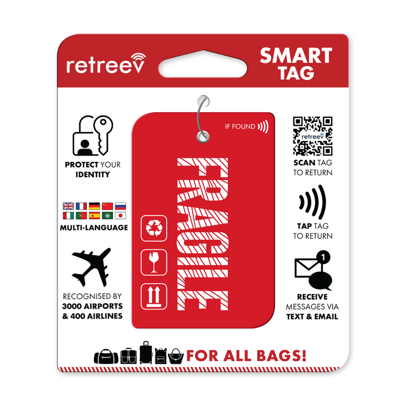 Retreev SMART Luggage Tag (Fragile)