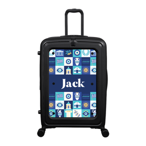 Modify - Suitcase with Personalised Panel (Greek Tiles - Name)