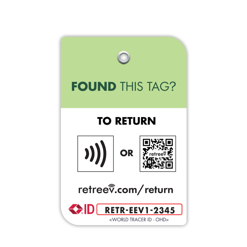 Retreev SMART Luggage Tag - Combo Pack (Green)