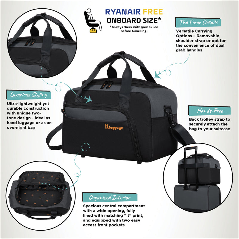 Duo-Tone - Small Holdall (Pewter / Black)