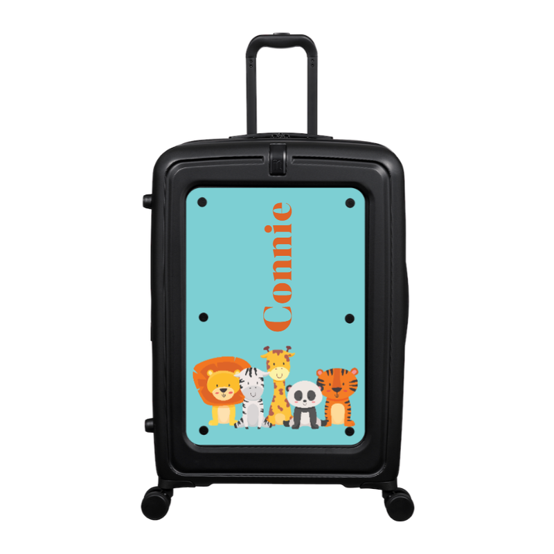 Modify - Suitcase with Personalised Panel (Kids Zoo Animals - Side Name)