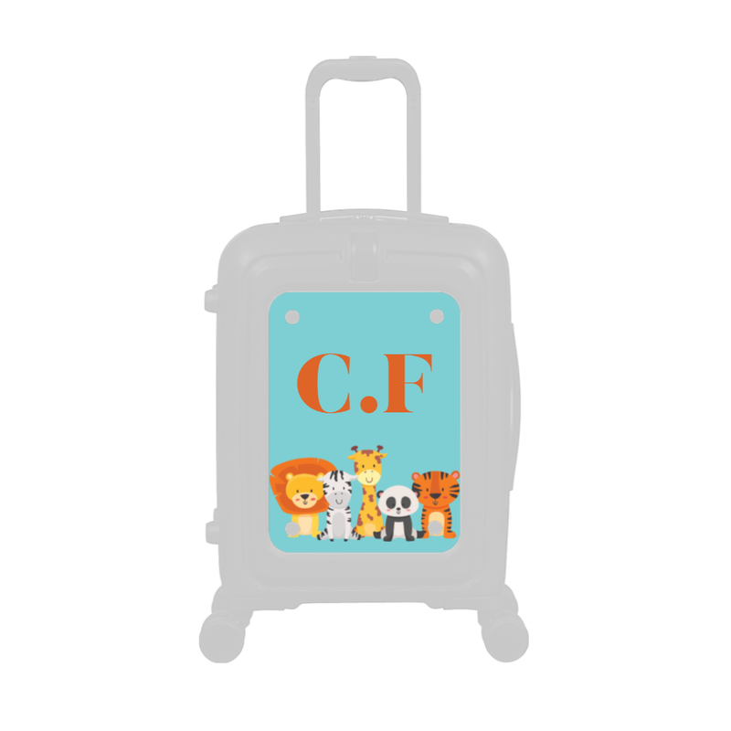 Modify - Personalised Panel (Kids Zoo Animals - Initials)