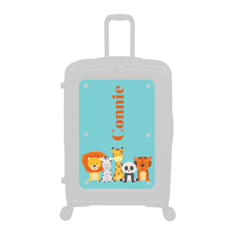 Modify - Personalised Panel (Kids Zoo Animals - Side Name)