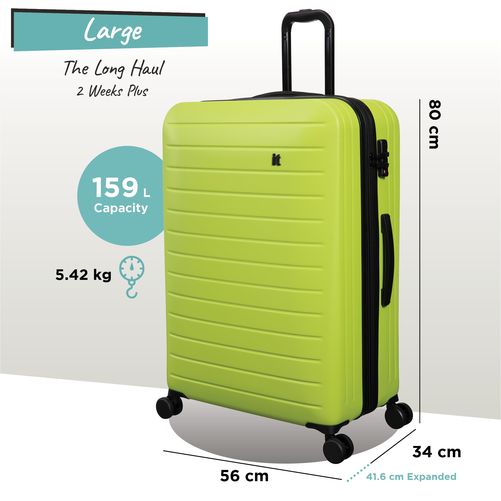 it Luggage | Legion - Large in Lime Punch