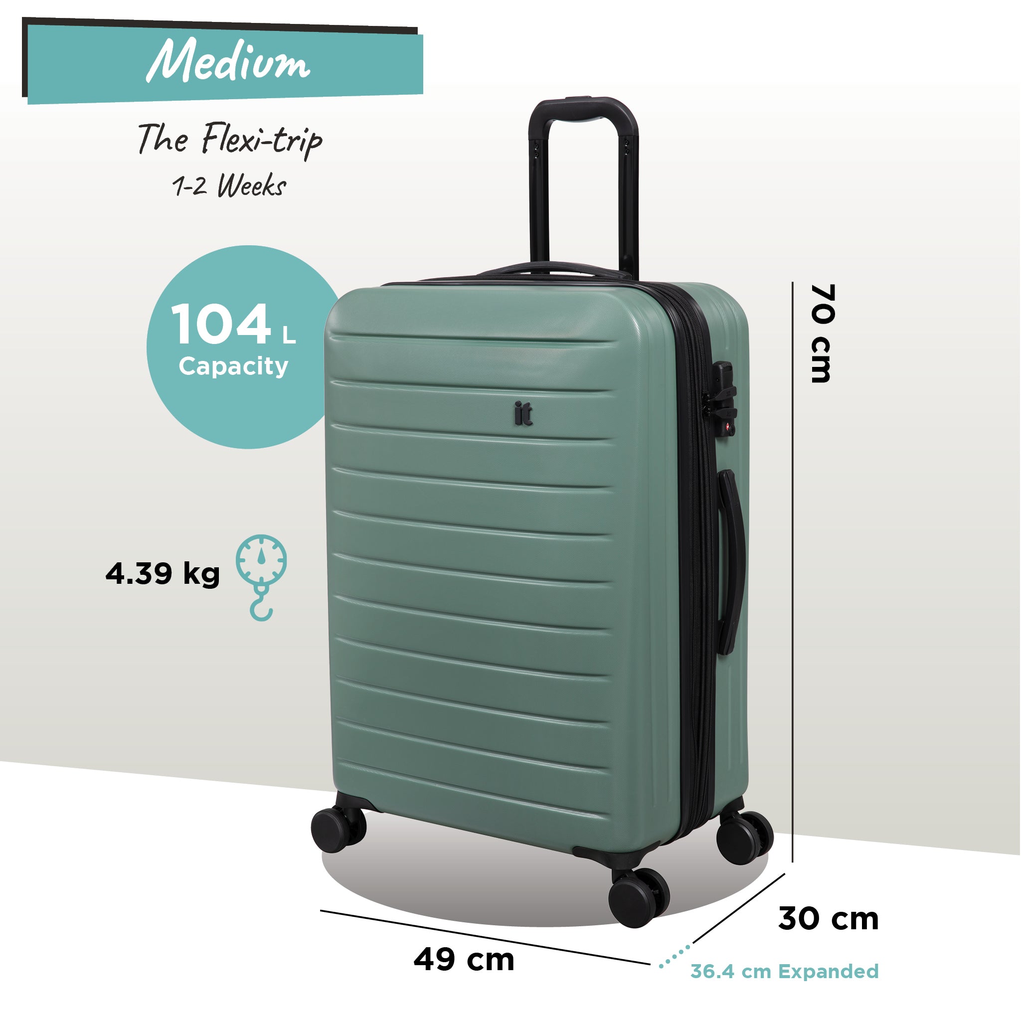it Luggage | Legion - Medium Plus in Frozen Matcha