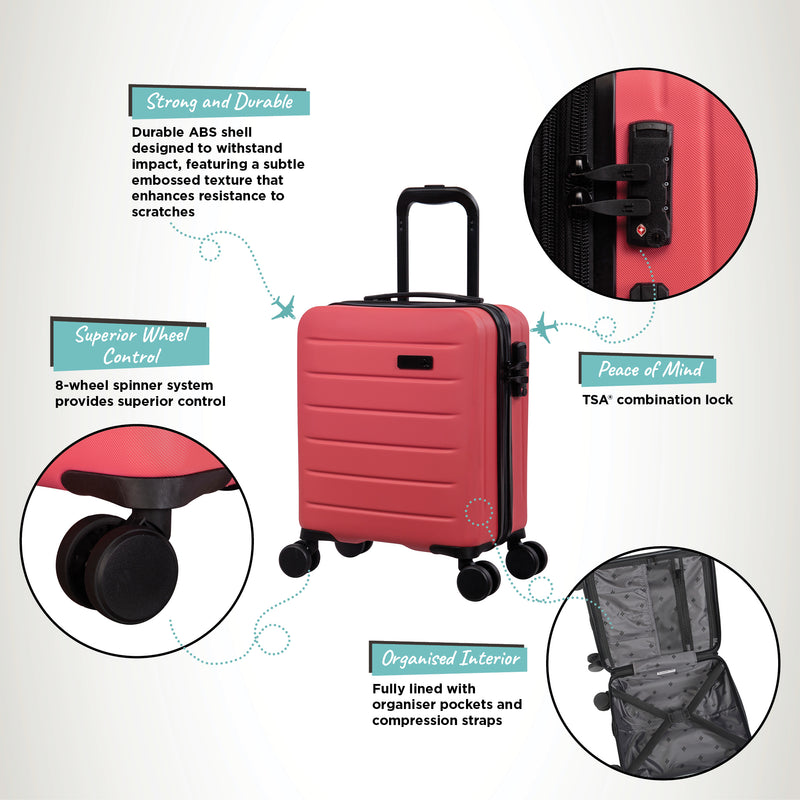 it Luggage | Legion - Underseat in Hot Coral