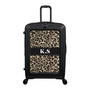 Modify - Suitcase with Personalised Panel (Leopard Strip - Initials)