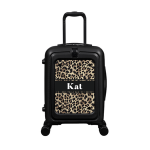 Modify - Suitcase with Personalised Panel (Leopard Strip - Name)